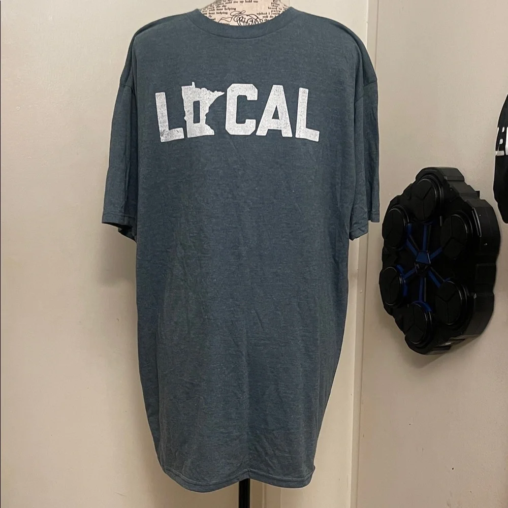 Graphic Blue Men's Short Sleeve Tee - Picture 1 of 2